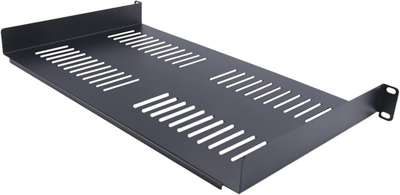 1U رف خادم معلق مع فتحات تهوية لحوافز معدات الشبكة مقاس 19 بوصة - Image 2